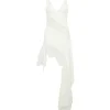 ASYMMETRIC LACE INSERT DRESS