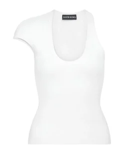 ASYMMETRIC SLEEVE TANK TOP