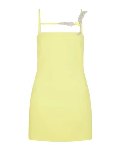 CAMI MINI DRESS WITH CRYSTAL HUMMINGBIRD