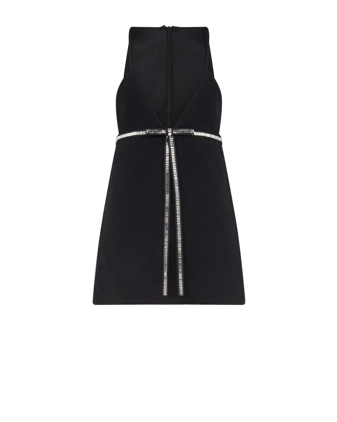 CRYSTAL BOW MINI DRESS