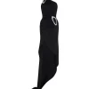 CRYSTAL BUCKLE DETAIL ONE SHOULDER DRESS
