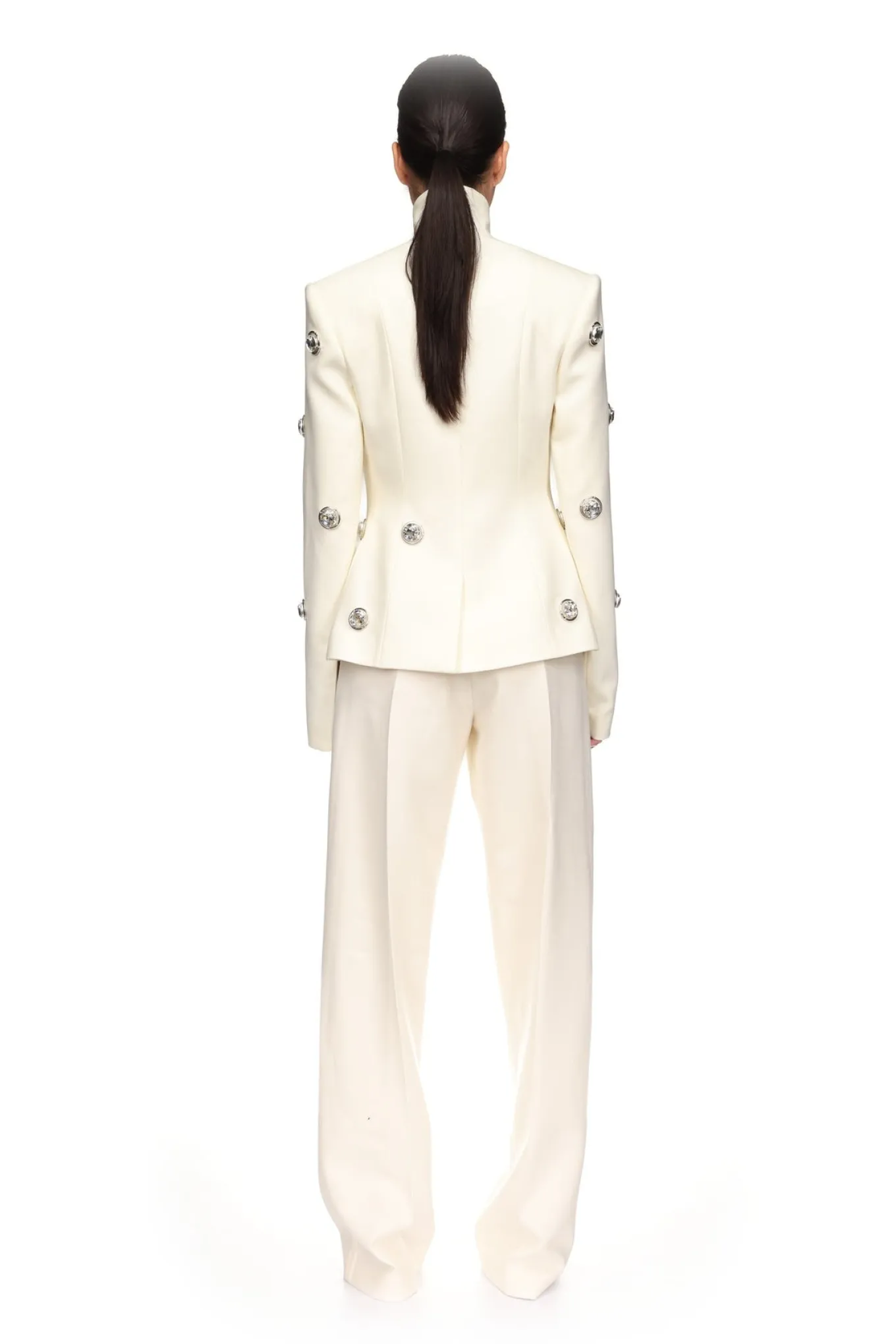 CRYSTAL EMBROIDERED TAILORED JACKET