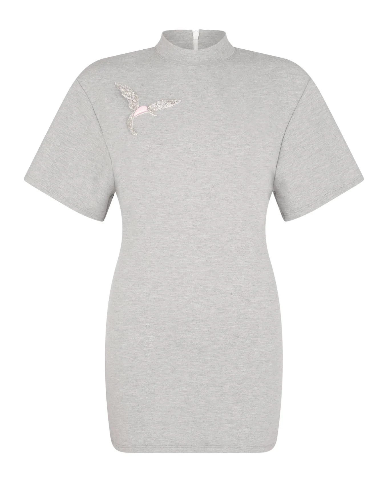CRYSTAL HUMMINGBIRD SOFT JERSEY DRESS