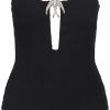 CRYSTAL SWALLOW CORSET TOP