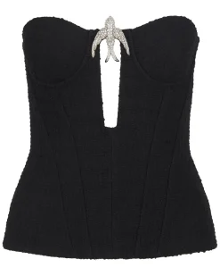 CRYSTAL SWALLOW CORSET TOP