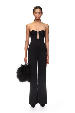 CRYSTAL SWALLOW WIDE LEG JUMPSUIT