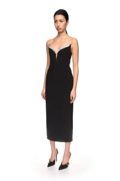 CRYSTAL WINGS MIDI DRESS