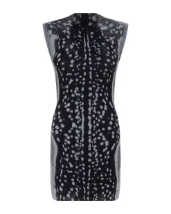 DEER HIDE PRINT MINI DRESS