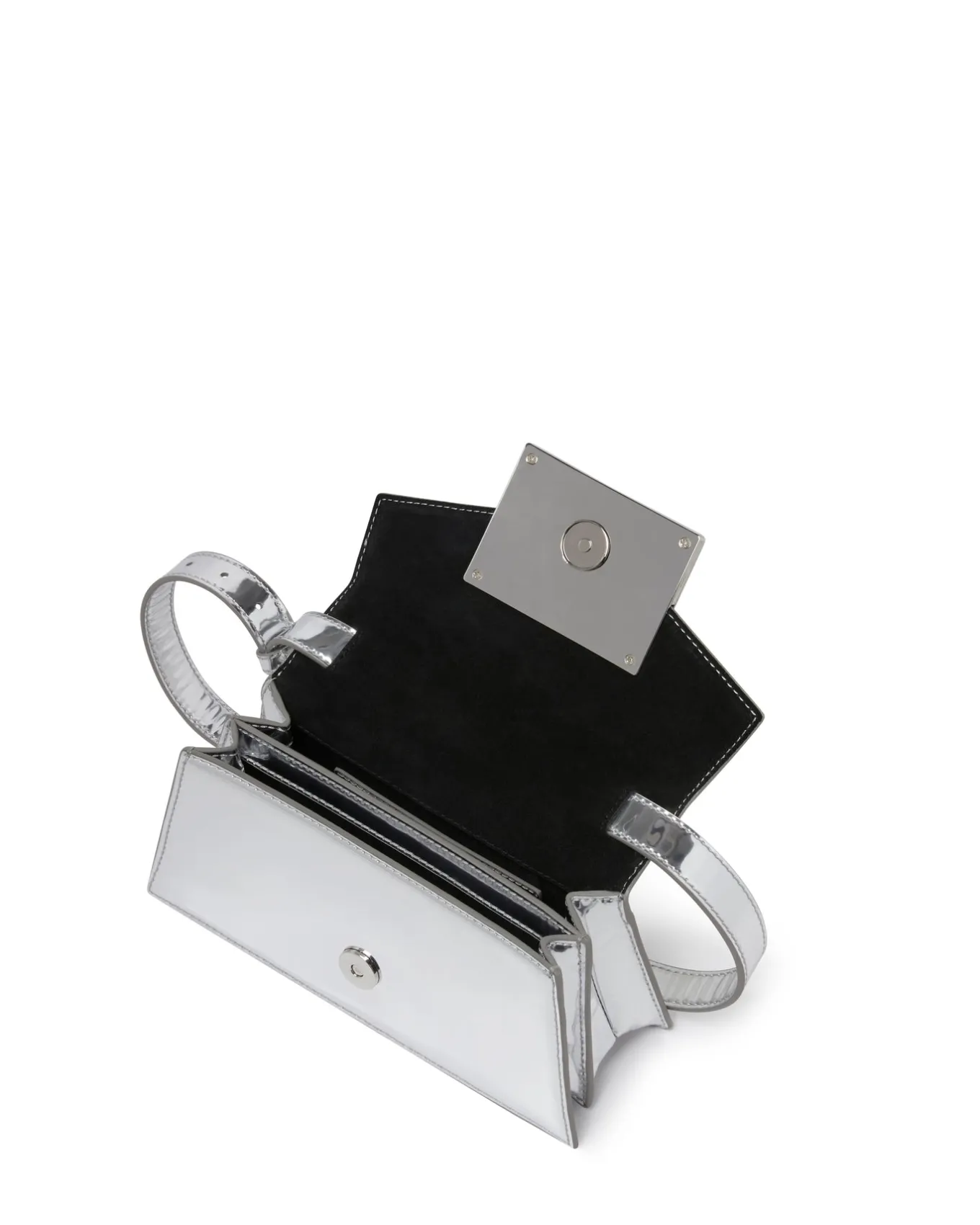 DK MINI CITY BAG IN SILVER