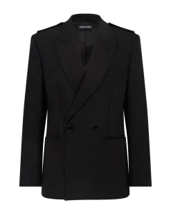 DOUBLE BREASTED TUXEDO JACKET