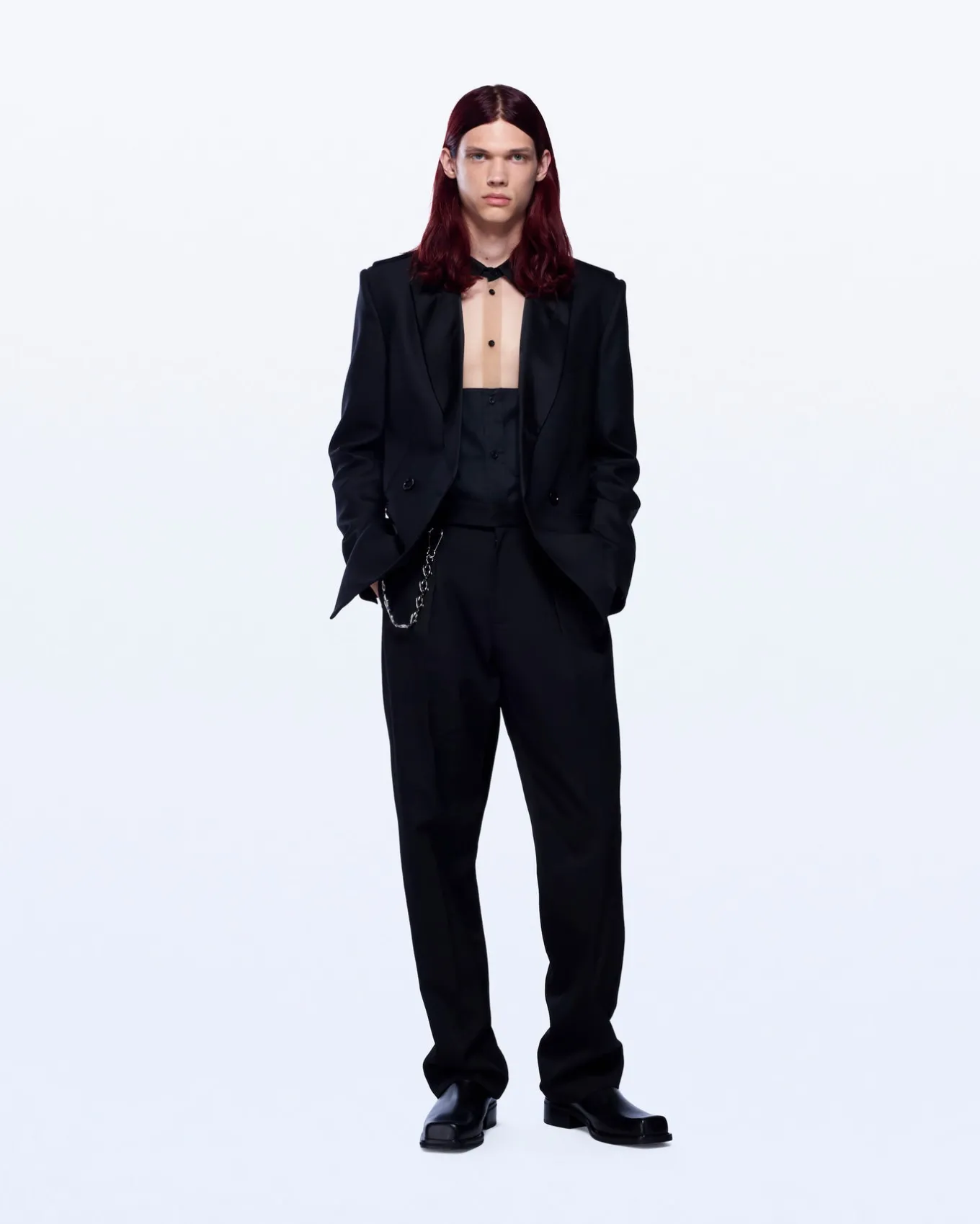 DOUBLE BREASTED TUXEDO JACKET