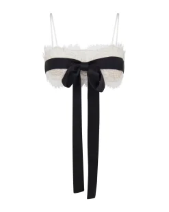 FRONT BOW AND LACE BRA TOP