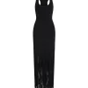 FULL FRINGE SKIRT KNIT DRESS