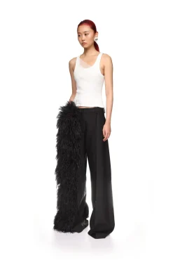 GATHERED TULLE TANK TOP IN WHITE
