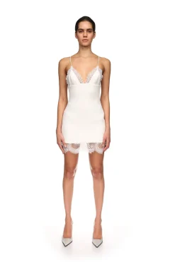 LACE TRIM CAMI MINI DRESS
