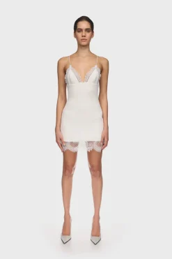 LACE TRIM CAMI MINI DRESS