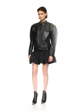 LEATHER BIKER JACKET