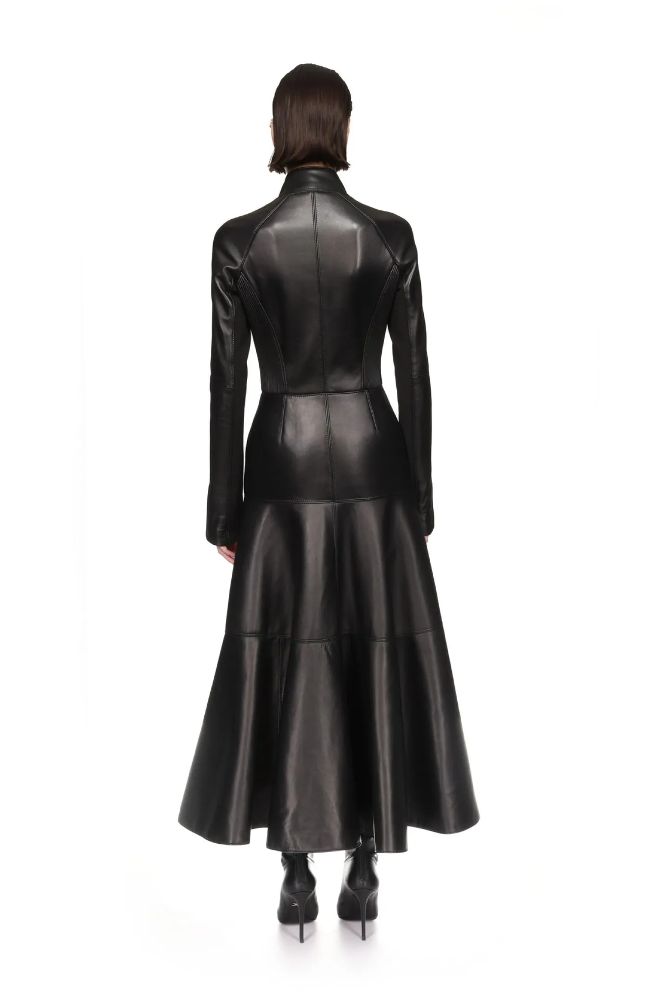 LEATHER COAT DRESS
