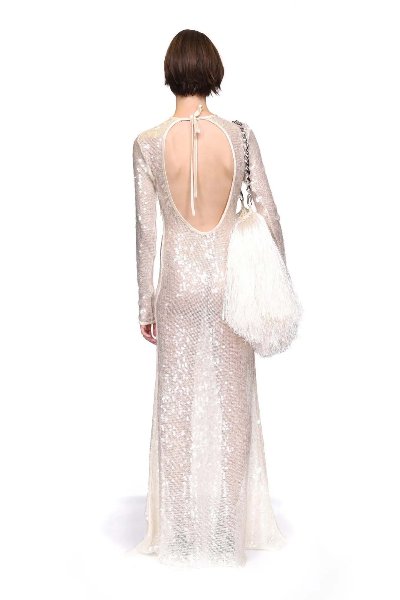 LONG SLEEVED SEQUIN GOWN