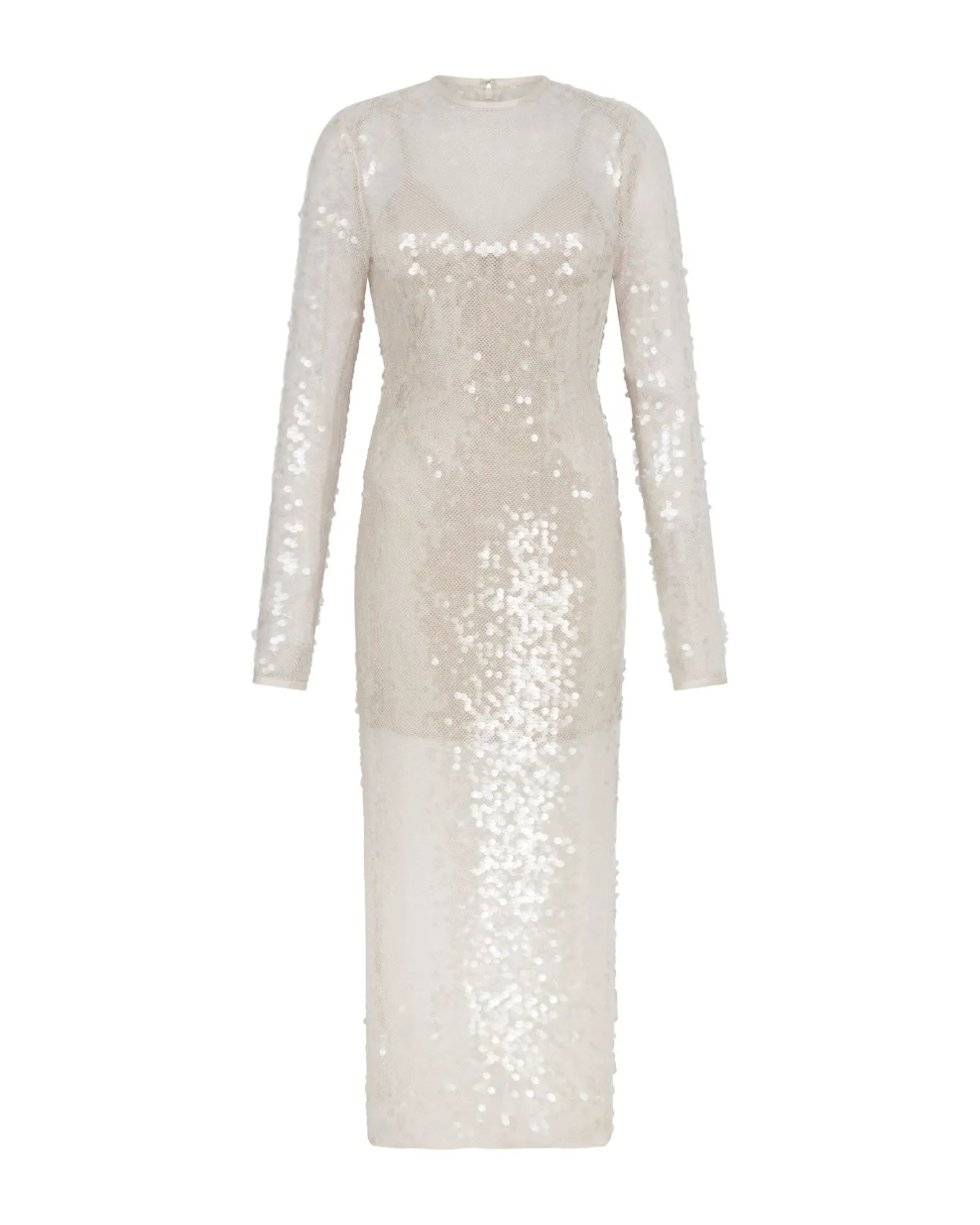 LONG SLEEVED SEQUIN MIDI DRESS