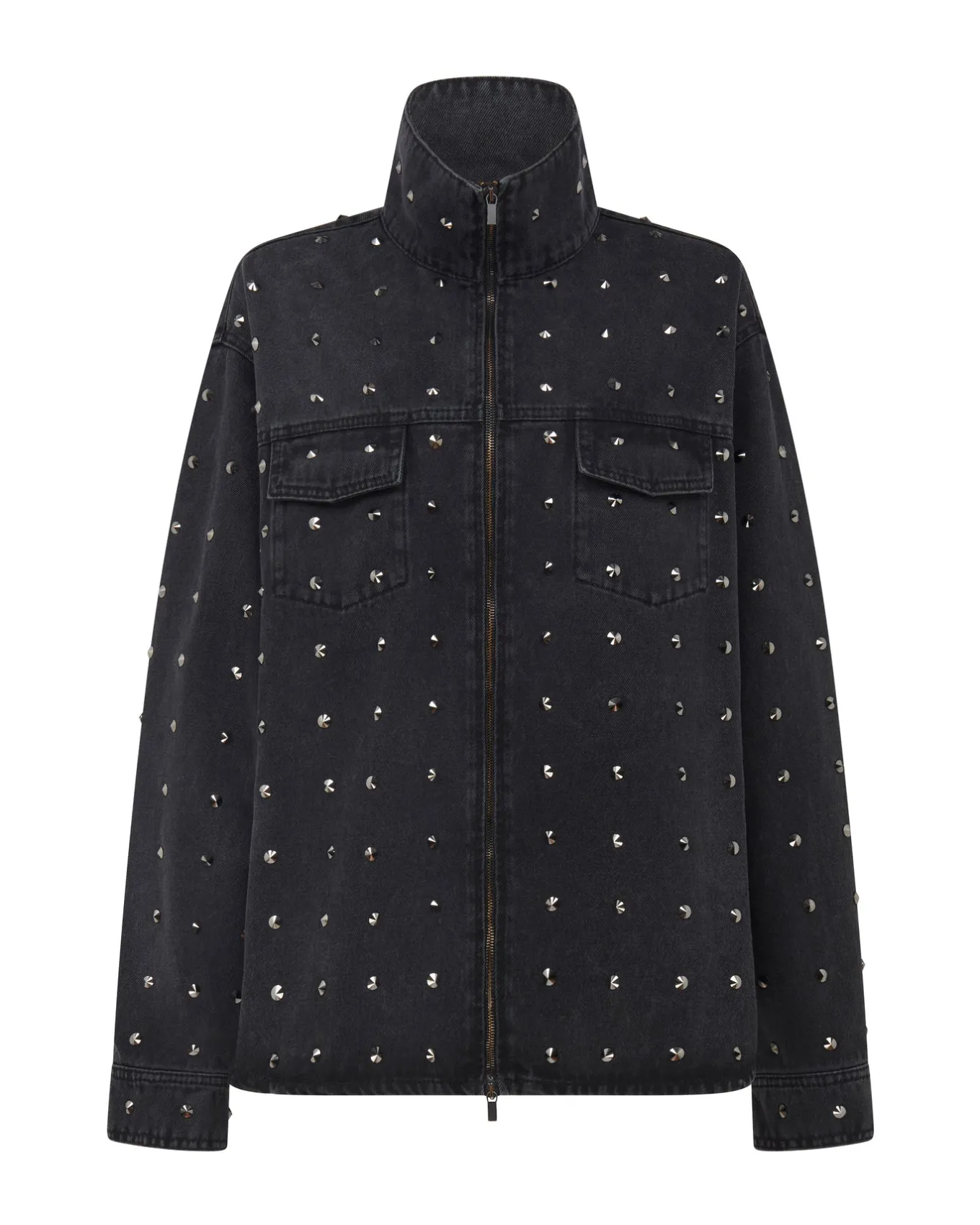 RHINESTONE CRYSTAL EMBROIDERY JACKET