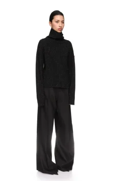 RHINESTONE EMBROIDERED KNITTED JUMPER