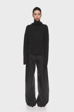 RHINESTONE EMBROIDERED KNITTED JUMPER