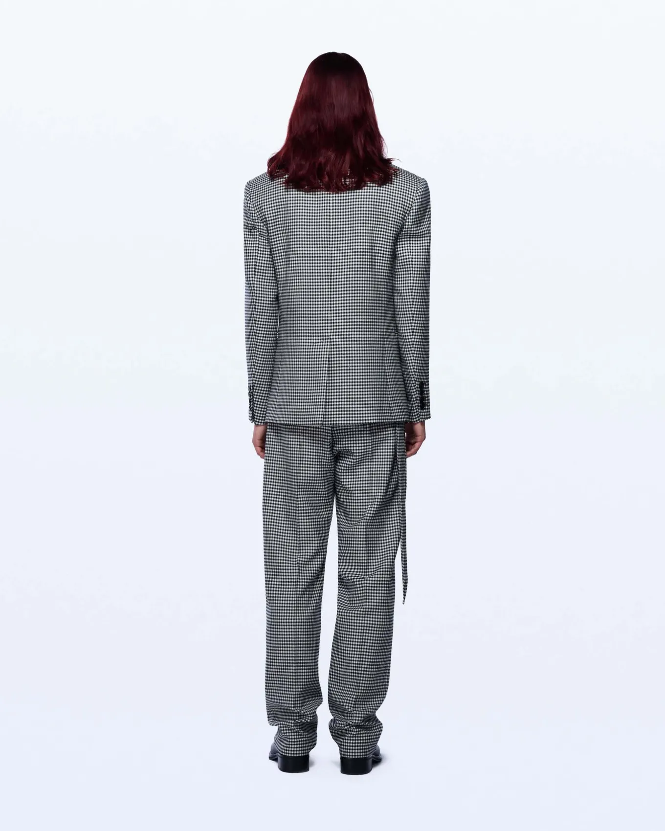 SINGLE BREASTED HOUNDSTOOTH JACKET