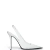 SLINGBACK PUMPS IN WHITE