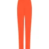 STRAIGHT LEG TAILORED TROUSERS IN ORANGE