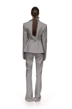 TAILORED WOOL TROUSERS IN GREY