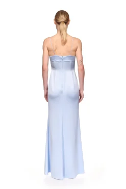 TRIANGLE BRA EMBROIDERY GOWN