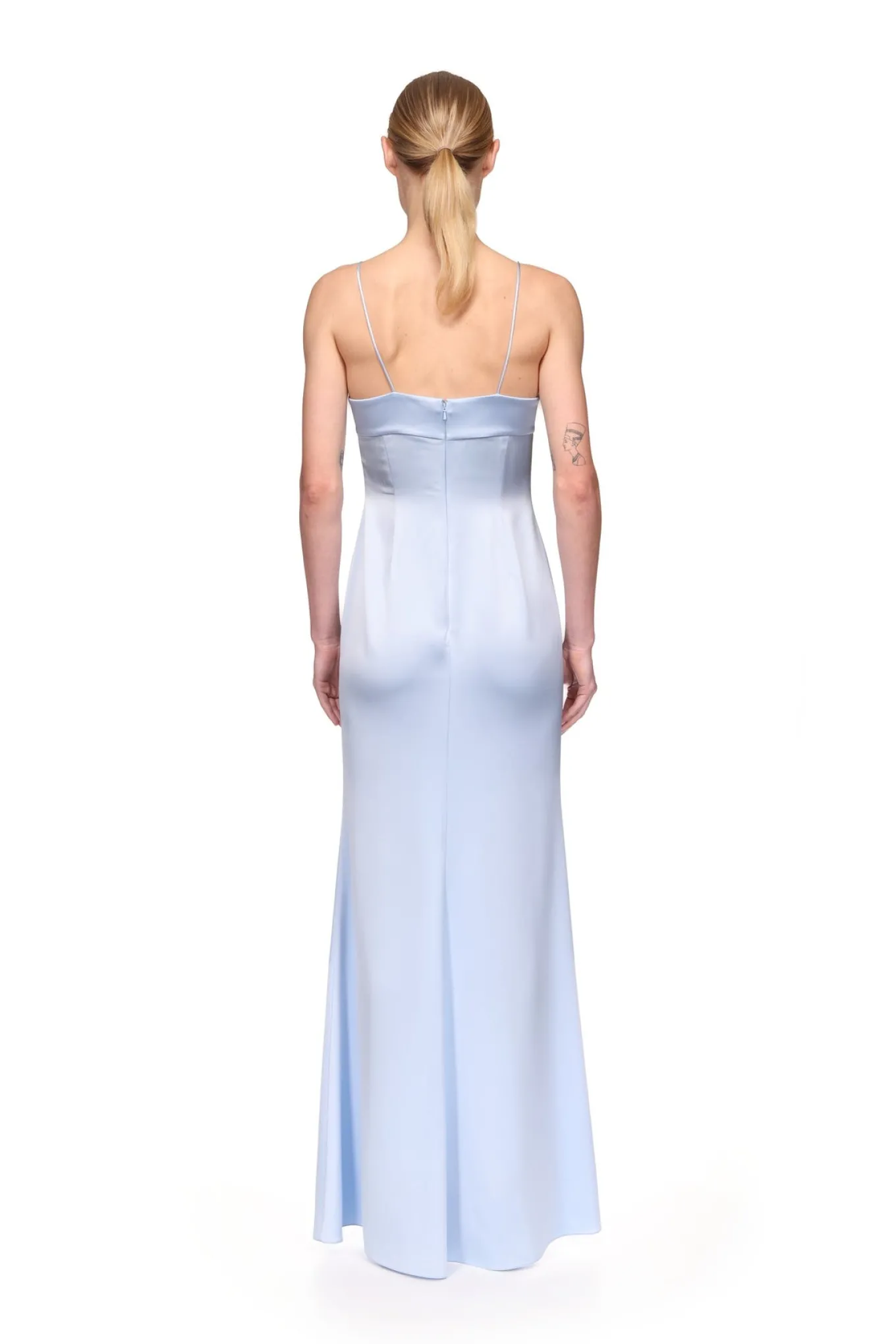 TRIANGLE BRA EMBROIDERY GOWN