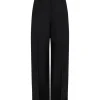 WIDE TAILORED TROUSERS IN BLACK