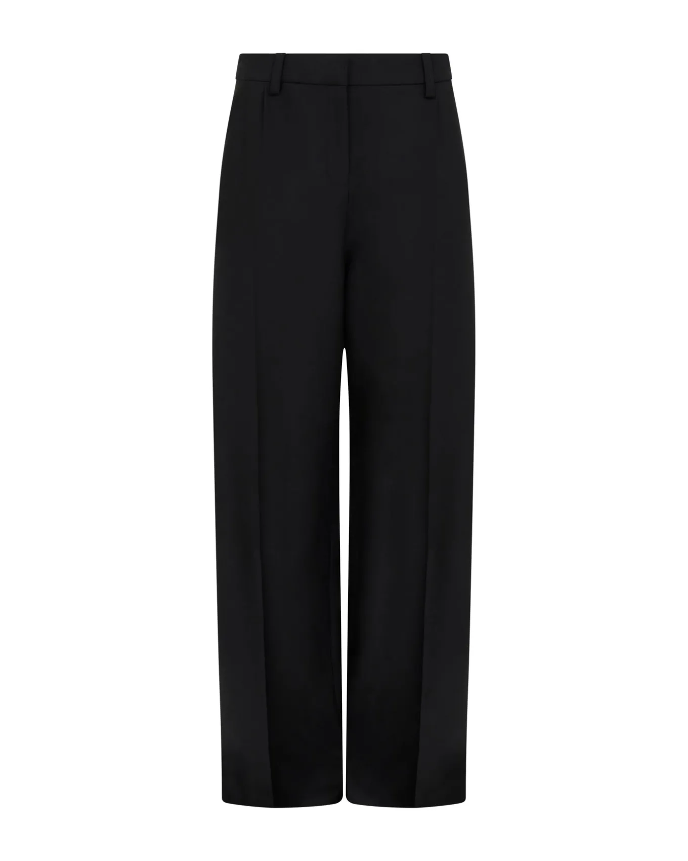 WIDE TAILORED TROUSERS IN BLACK