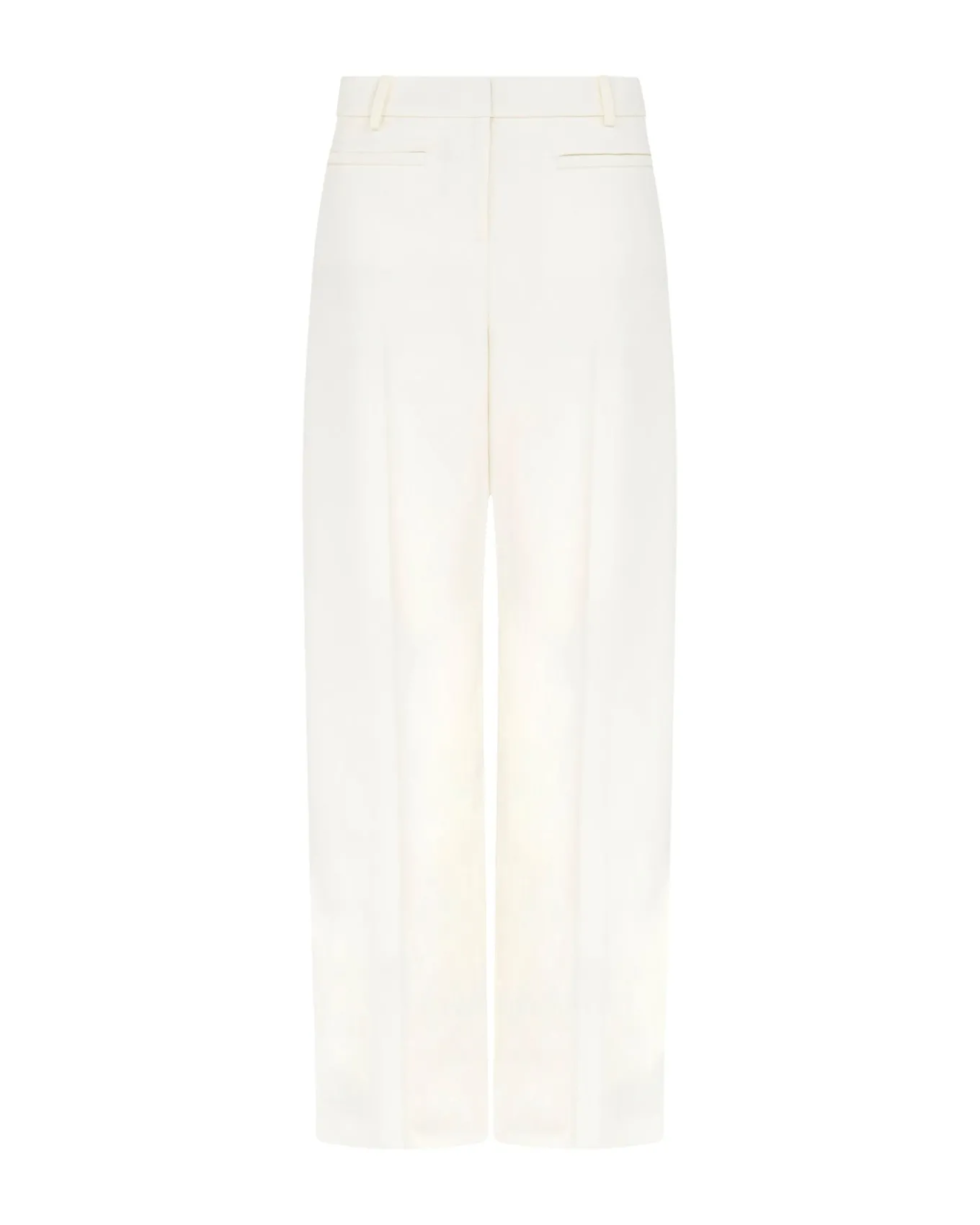 WIDE TAILORED TROUSERS IN WHITE