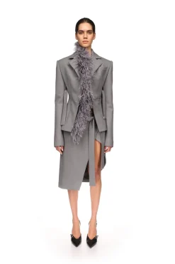 WRAPPED EFFECT OPEN LEG SKIRT